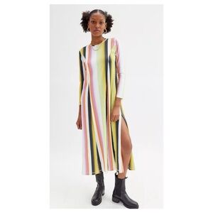 NWOT Urban Outfitters Mandinga IPA Striped Midi in Pink Gradient  Size Small